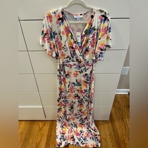 Motherhood maternity maxi nursing dress. NWT. Size medium